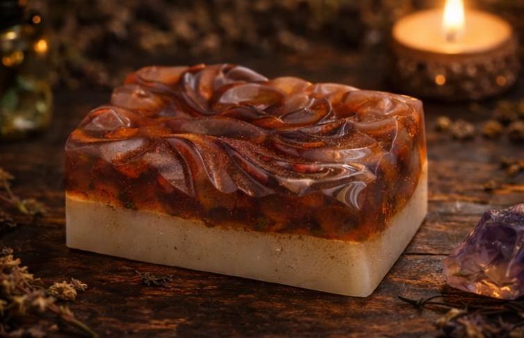 Warm Cinnamon Comfort Handmade Botanical Soap